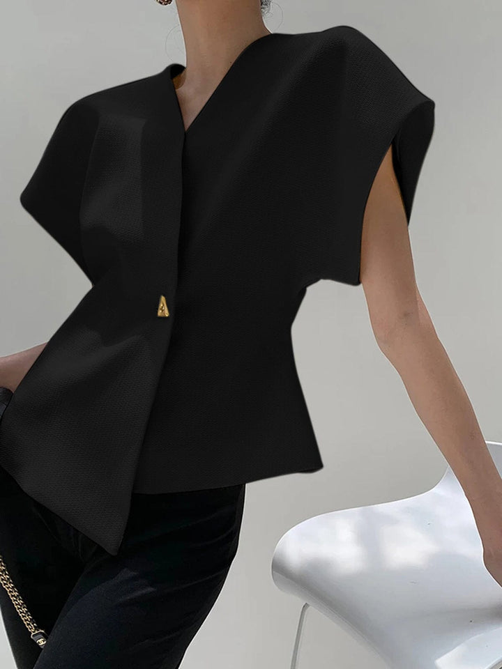 Reina V-Neck Asymmetric Top