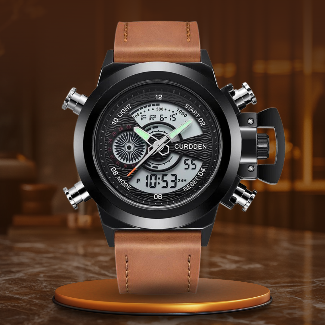 van Baerle® - Montre Double Fuseau Horaires