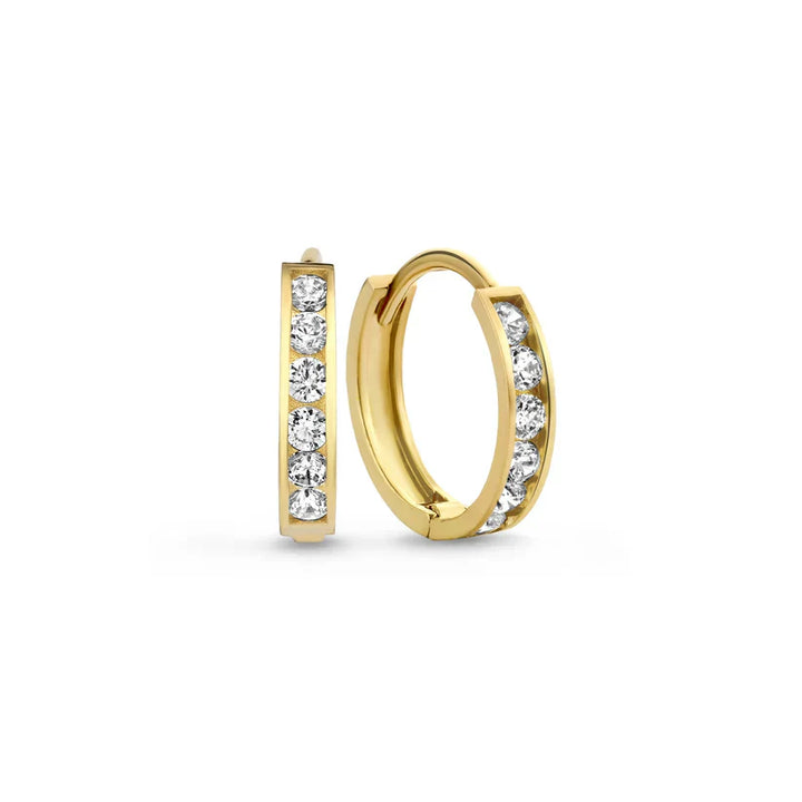 Parure de boucles d'oreilles en pierre Dara Brillane