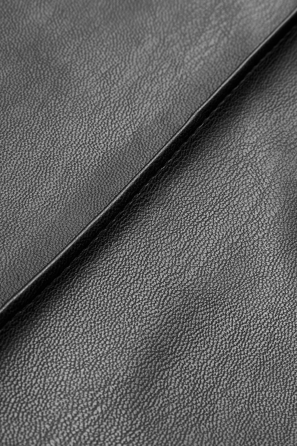 Elegant High Waist Faux Leather Pants