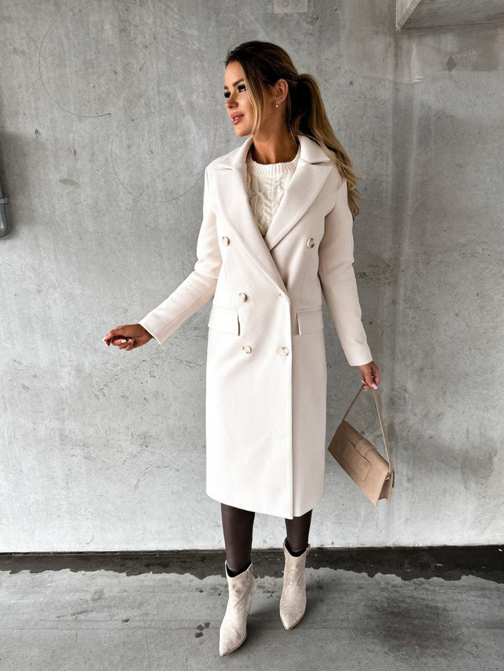 Kate™ | Woolen Coat Long Fit Women