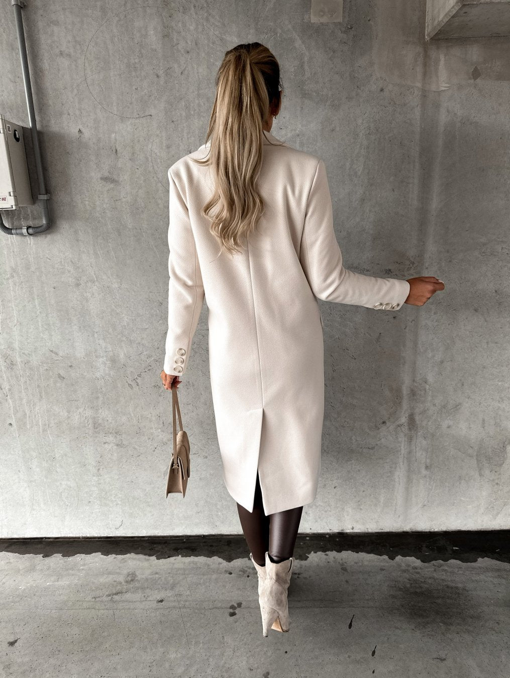Kate™ | Woolen Coat Long Fit Women