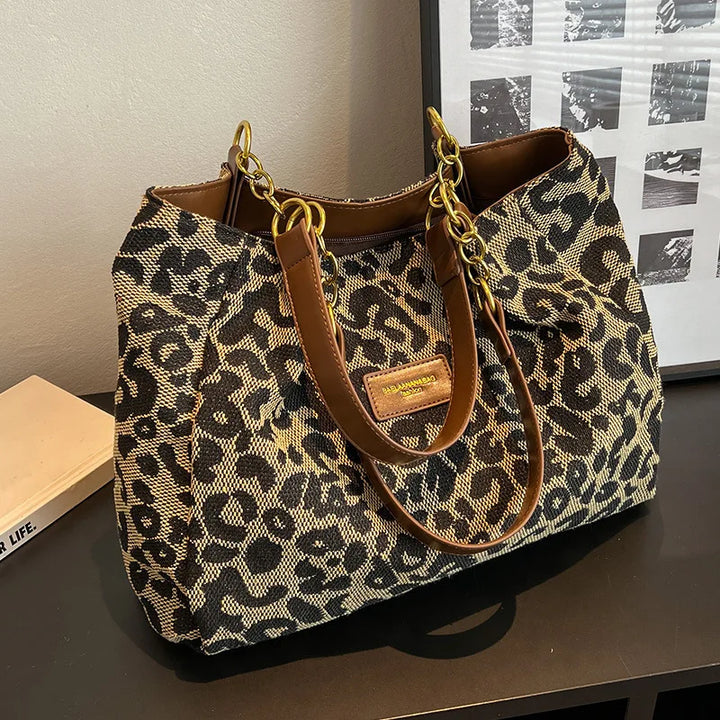 Shuvee™ Leopard Patterned Canvas Tote