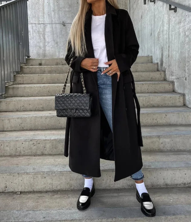 Kim™ | Elegant Double-Breasted Wool Coat