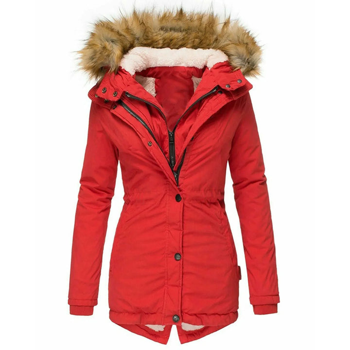 Manon | Parka doublée à capuche fausse fourrure
