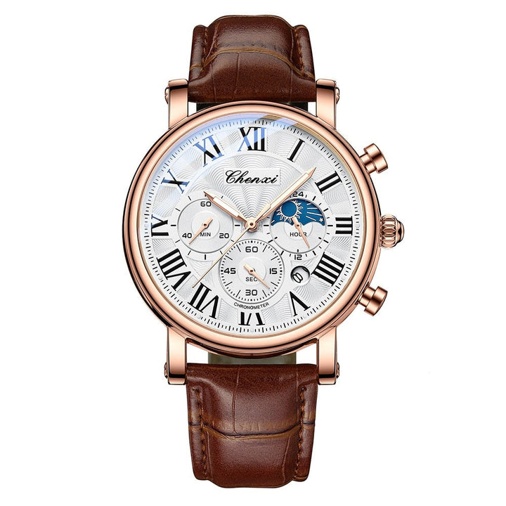 van Baerle® – Montre à Quartz en Cuir Luxueux