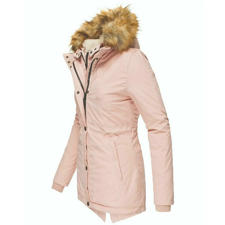 Manon | Parka doublée à capuche fausse fourrure