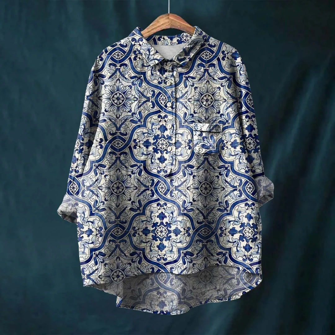 Lucie™ | Elegant Women's Floral Shirt