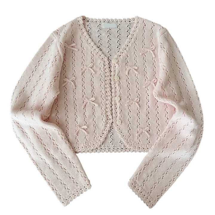 Isla | Cardigan en maille douce avec détails en ruban