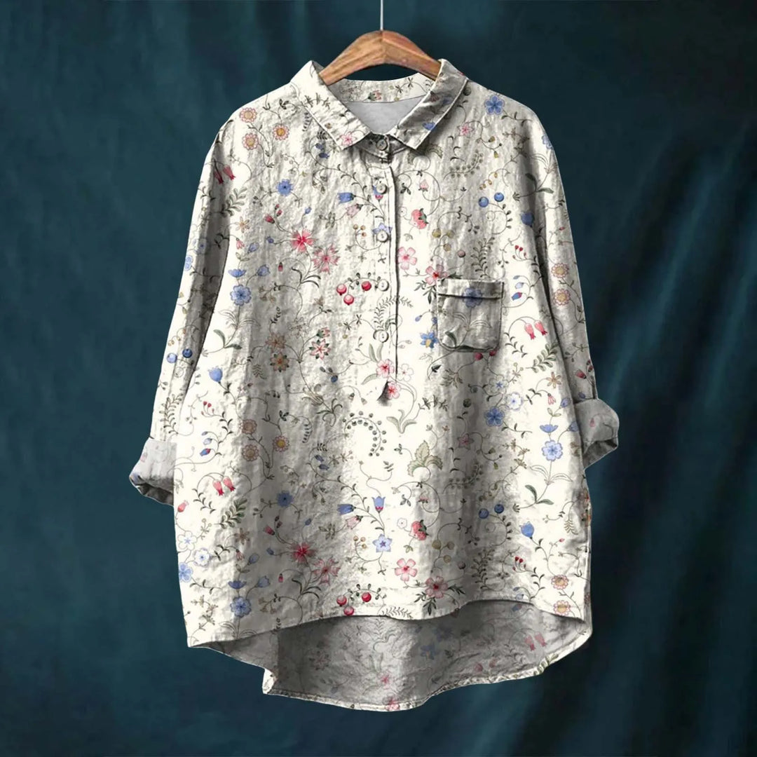 Lucie™ | Elegant Women's Floral Shirt