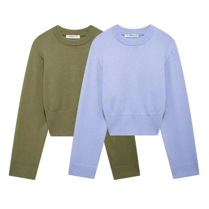 Éléonore | Pull en maille douce coupe courte