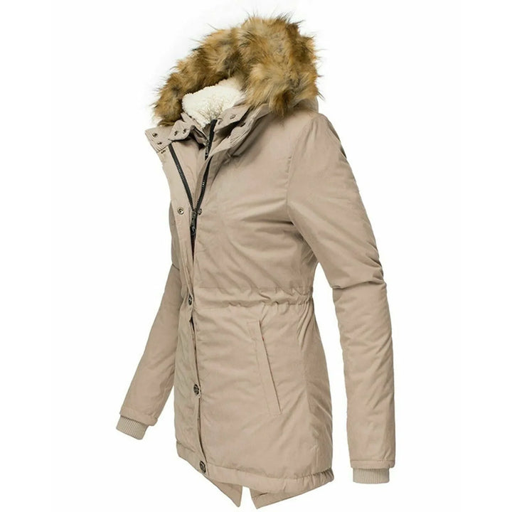 Manon | Parka doublée à capuche fausse fourrure