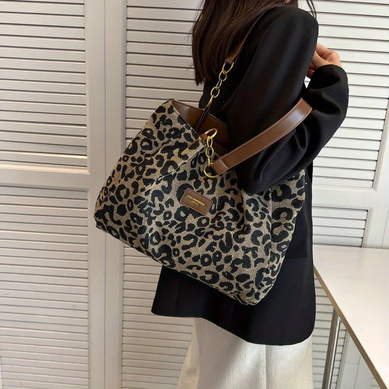 Shuvee™ Leopard Patterned Canvas Tote