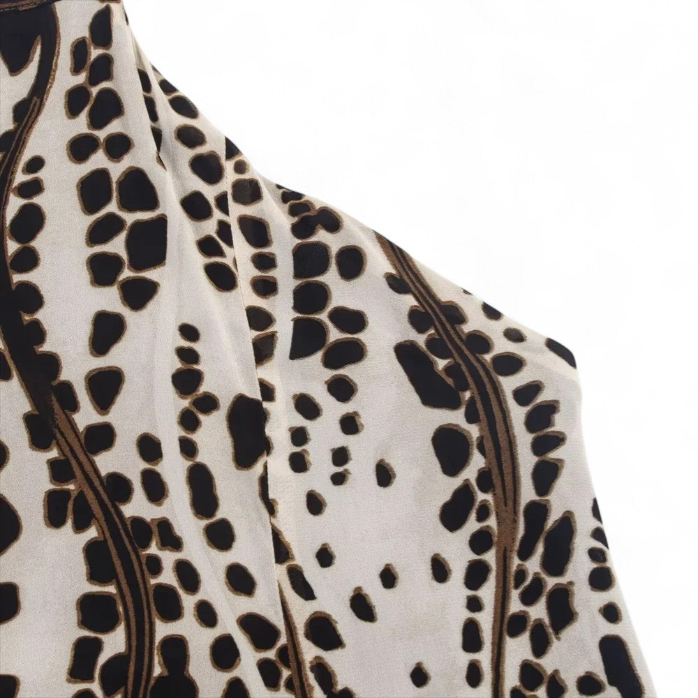 Sandrine | Robe longue dos nu à imprimé fluide