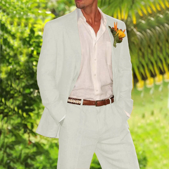 Lucien - Linen Wedding Suit