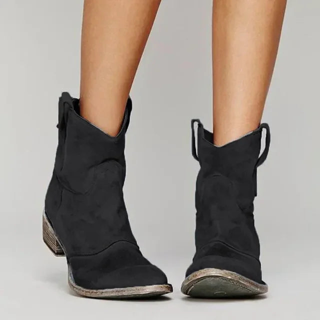 Kaye | Vintage Cowboy Ankle Boots