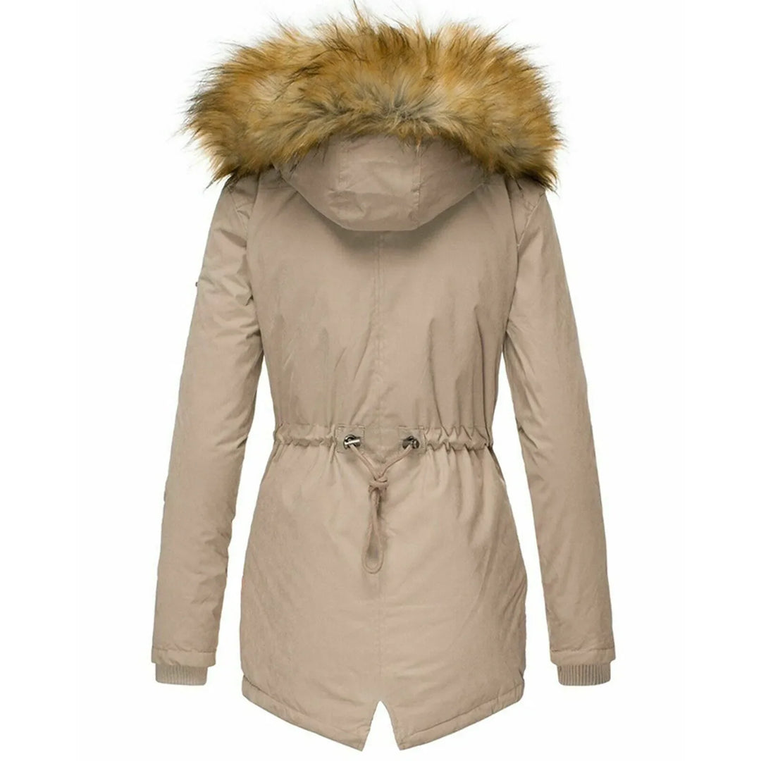 Manon | Parka doublée à capuche fausse fourrure