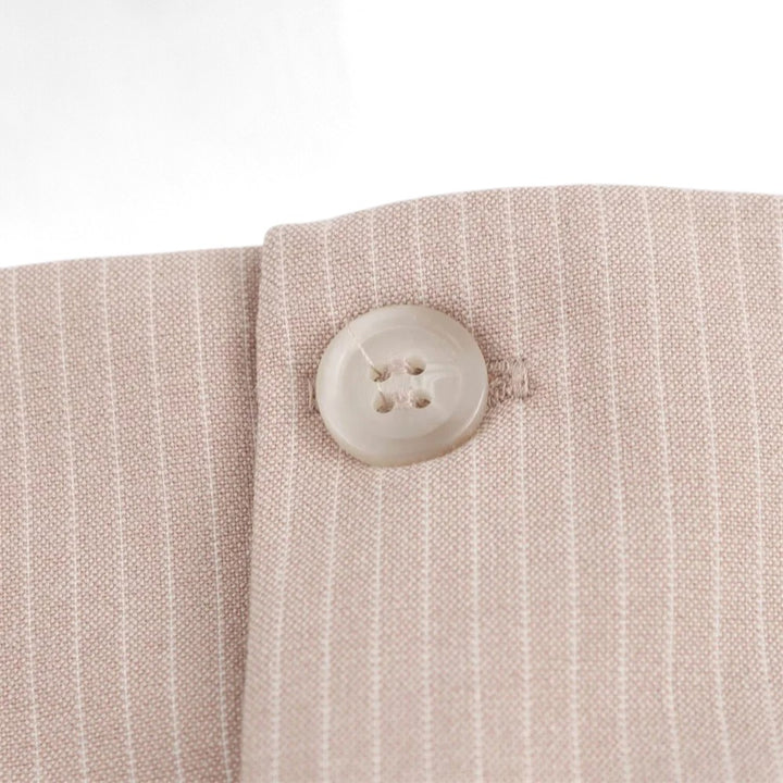 Chloé | Robe Structurée à Rayures avec Jupe Plissée
