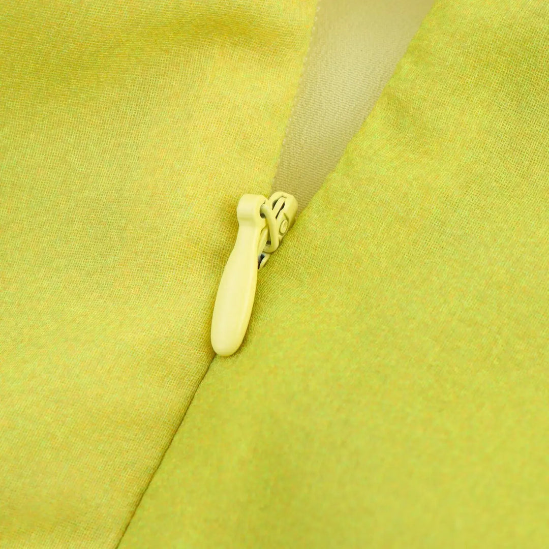 Noémie | Robe longue dos nu à smocks et ourlet froncé