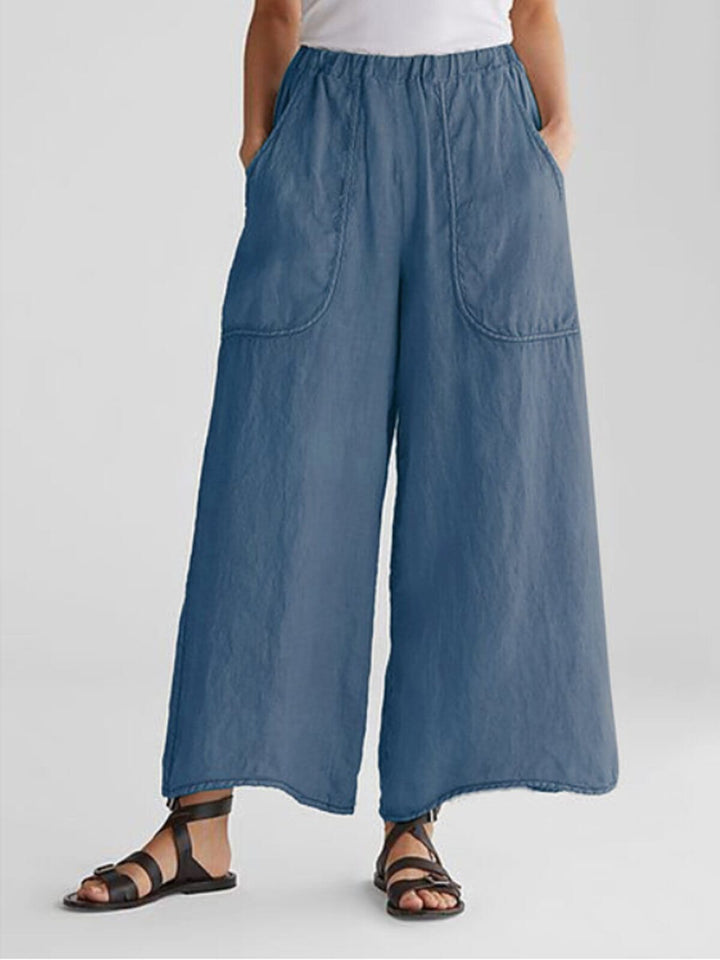 Saskia™ - Summer Pants Linen Pocket