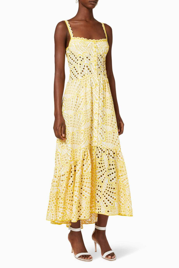 Dolly Lace Midi Bustier Dress