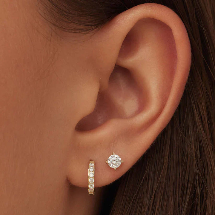 Parure de boucles d'oreilles en pierre Dara Brillane