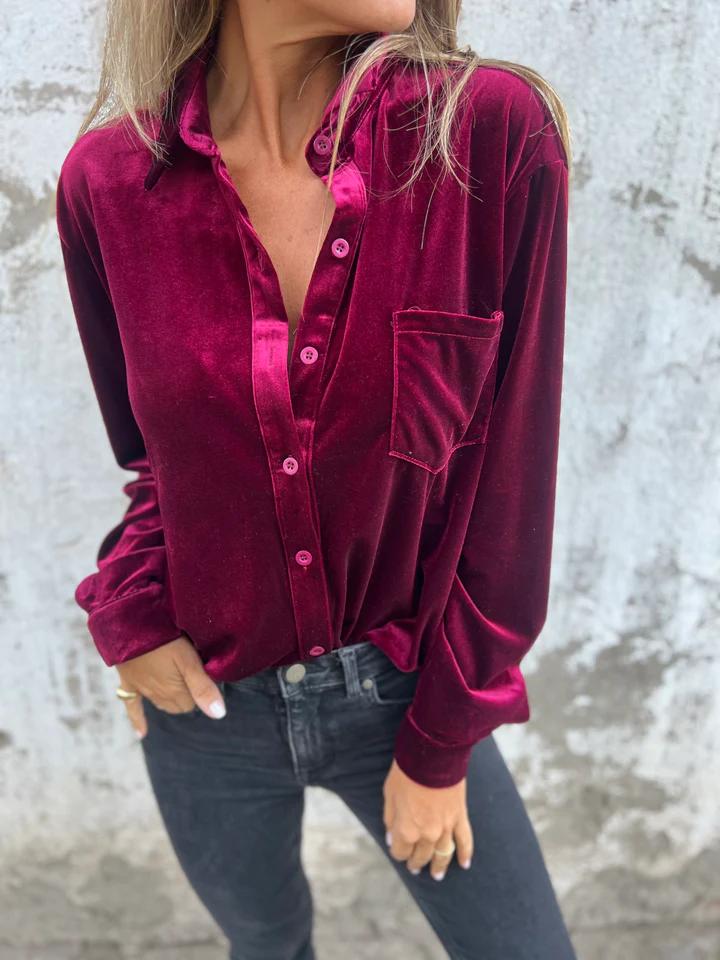 Kiralee™ | Velvet Shirt