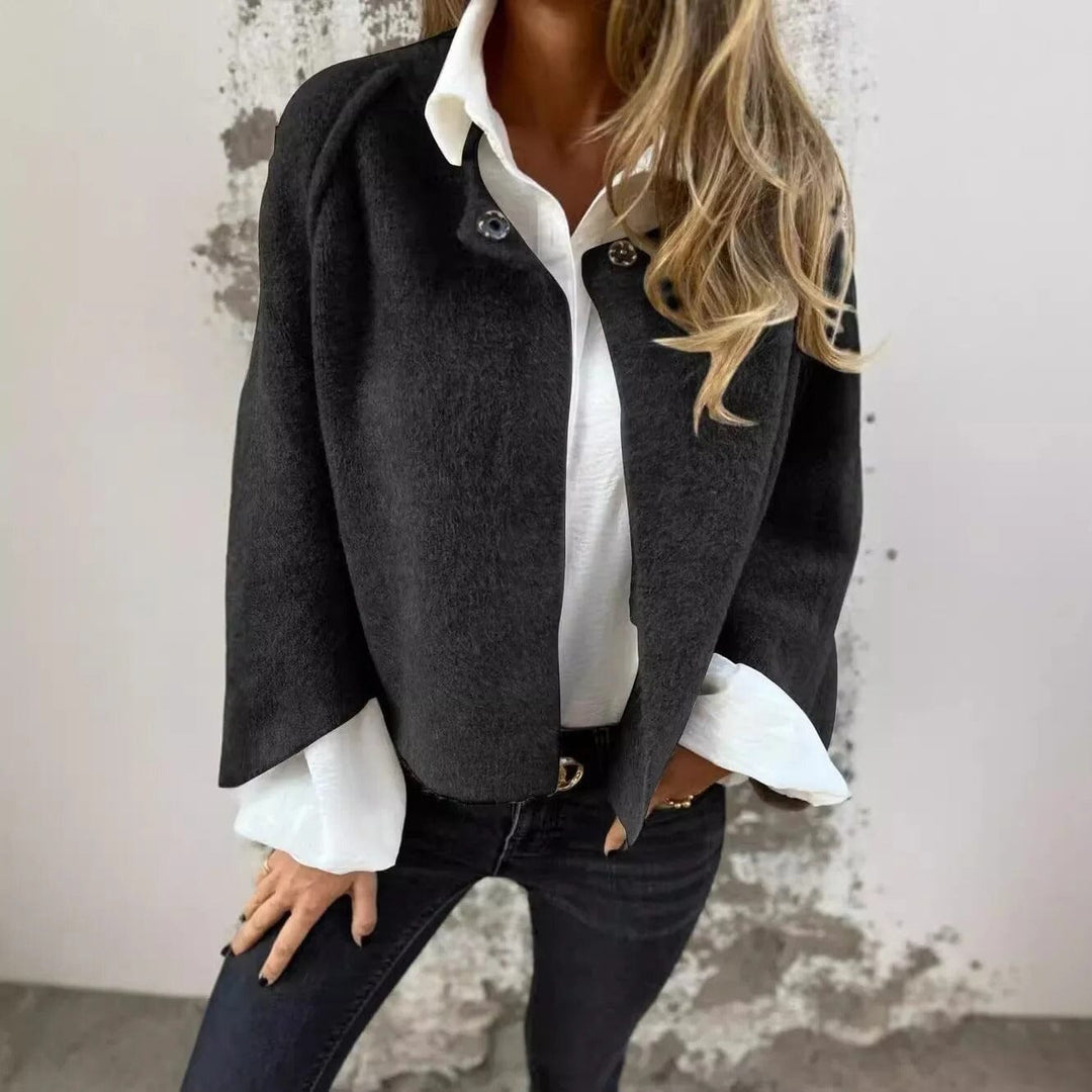 Sadie™ - Short Fur Jacket with Buttons