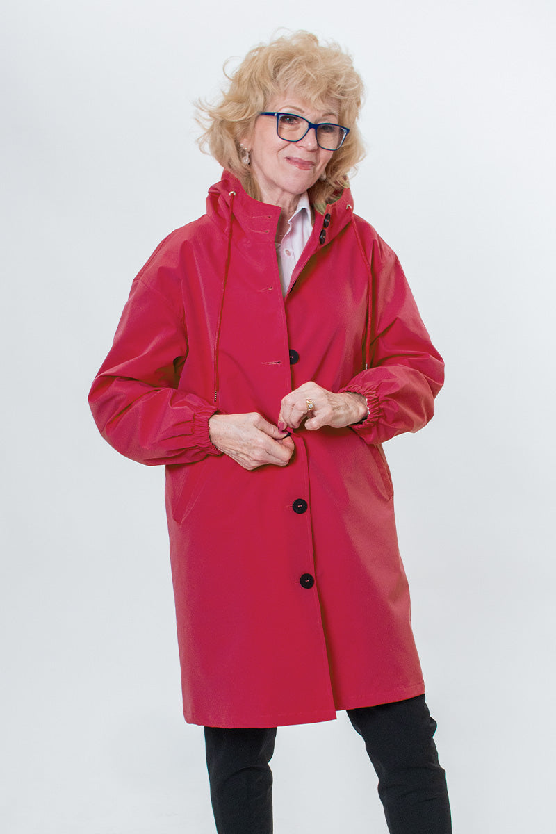 Rachel™ Water-Resistant Oversized Hooded Windbreaker