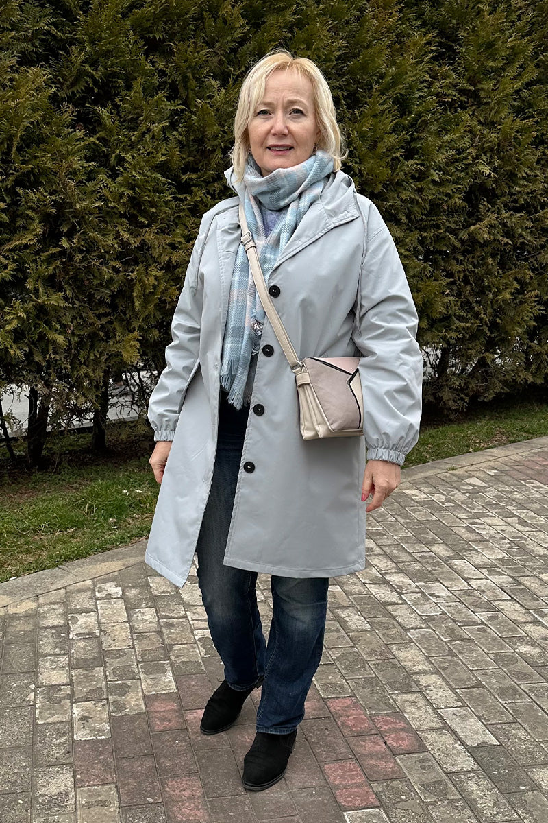 Rachel™ Water-Resistant Oversized Hooded Windbreaker