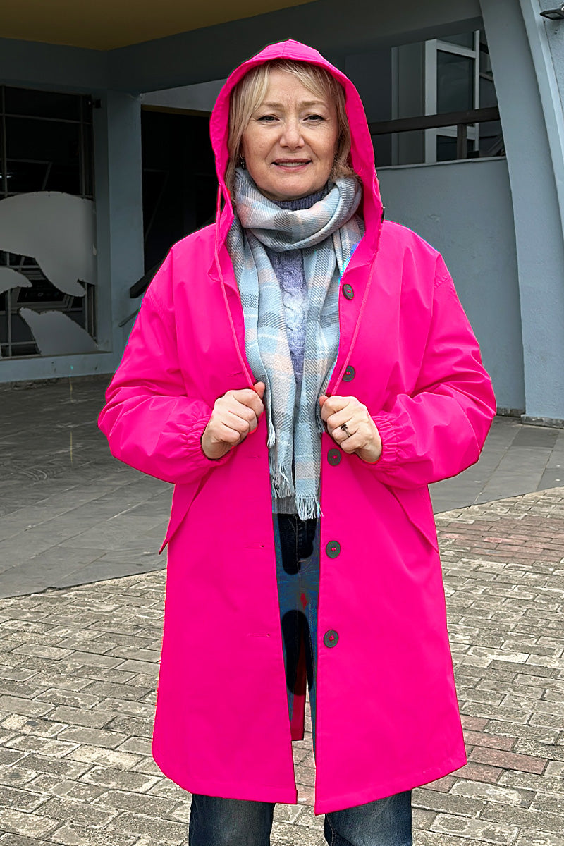 Rachel™ Water-Resistant Oversized Hooded Windbreaker