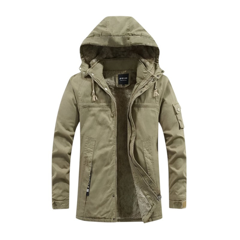 Brock | Veste d'hiver à capuche doublée en polaire