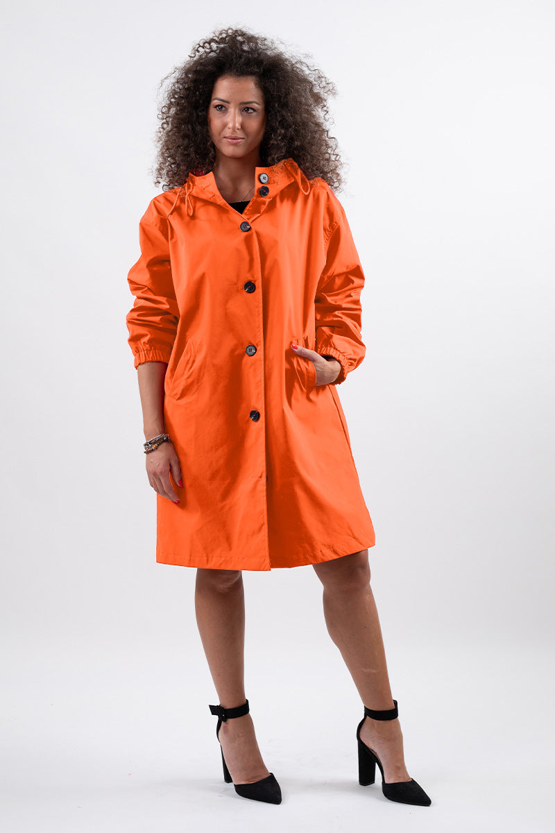 Rachel™ Water-Resistant Oversized Hooded Windbreaker